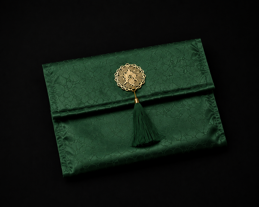 Alfombra de Rezo Portátil verde | Kit Completo con Tasbih