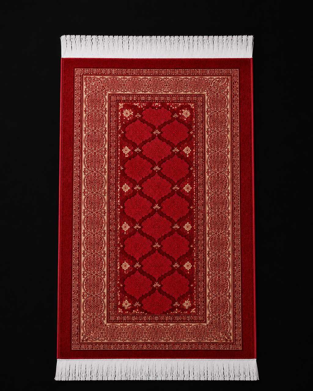 Alfombra de Rezo Portátil rojo | Kit Completo con Tasbih