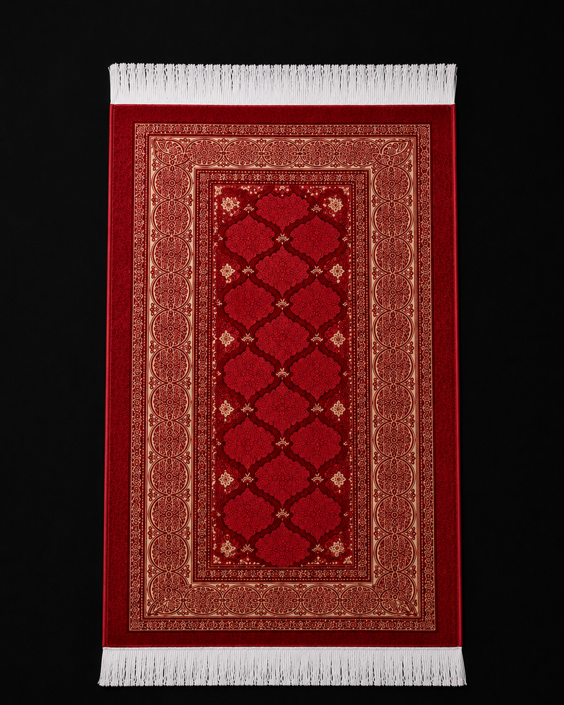 Alfombra de Rezo Portátil rojo | Kit Completo con Tasbih