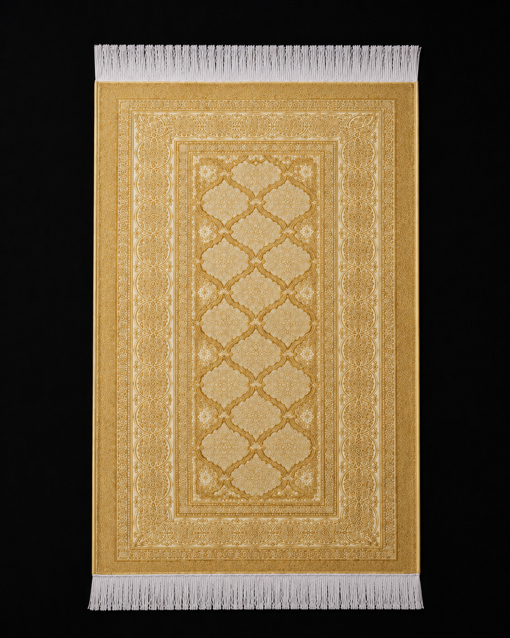 Alfombra de Rezo Portátil dorada| Kit Completo con Tasbih